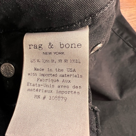 Rag & Bone size 29 Black skinny jeans EUC - Picture 12 of 13